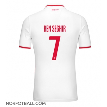 Billige Fotballdrakt AS Monaco Eliesse Ben Seghir #7 Replika Hjemmedrakt 2024-25 Kortermet